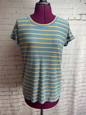 Prana size small striped short sleeve tshirt hemp material